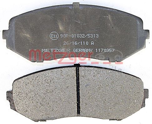 METZGER 1170357 Bremsbelagsatz, Scheibenbremse